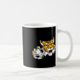 Wildkatze Bobcat Luchs Puma Fußball Byll Cartoon C Kaffeetasse