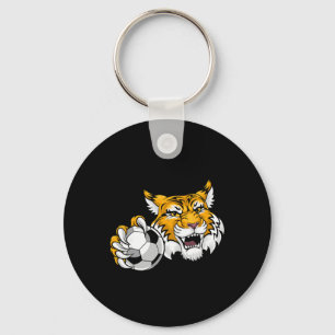 Wildkatze Bobcat Luchs Puma Fußball Byll Cartoon C Schlüsselanhänger