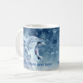 Wildkatze im Schnee Kaffeetasse (Vorderseite Links)