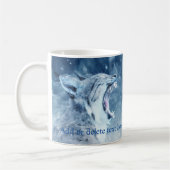 Wildkatze im Schnee Kaffeetasse (Links)
