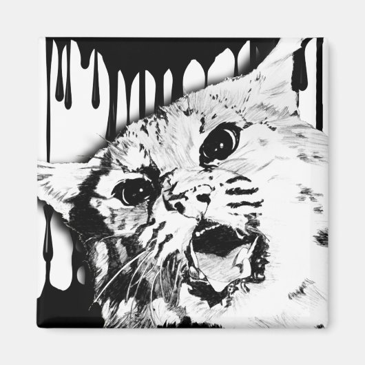 Wildkatze Magnet (Vorne)