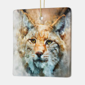 Wildkatze-Porzellanschmuck Keramikornament (Links)