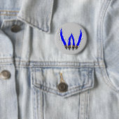 Wildkatzen-Greifer, der durch Entwurf - Blau Button (Beispiel)