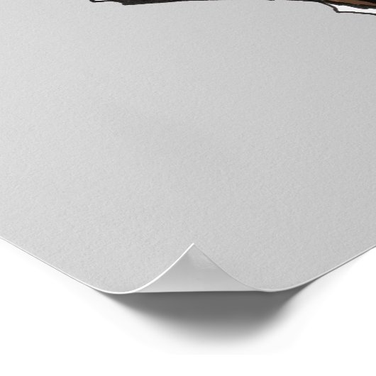 Wildkatzen Kämpfen durch Design - Blau Poster (Ecke)