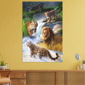 Wildkatzen Leinwanddruck (Insitu (Wohnzimmer))