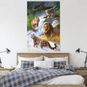 Wildkatzen Leinwanddruck (Insitu (Schlafzimmer))