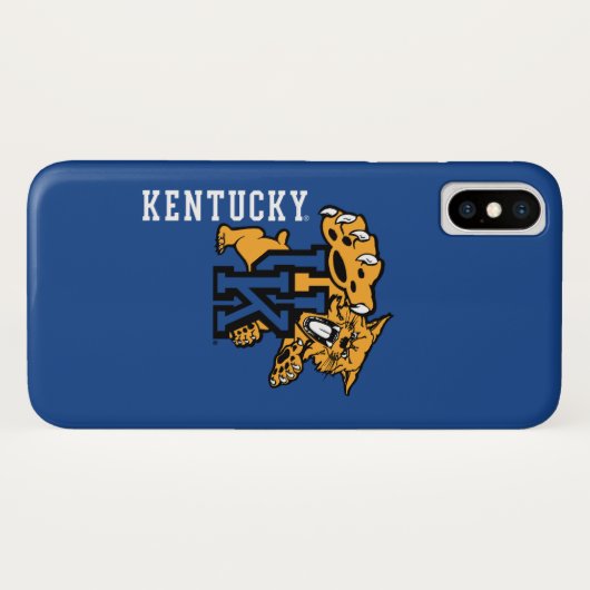 Wildkatzen-Logo Kentuckys | Case-Mate iPhone Hülle (Rückseite (Horizontal))