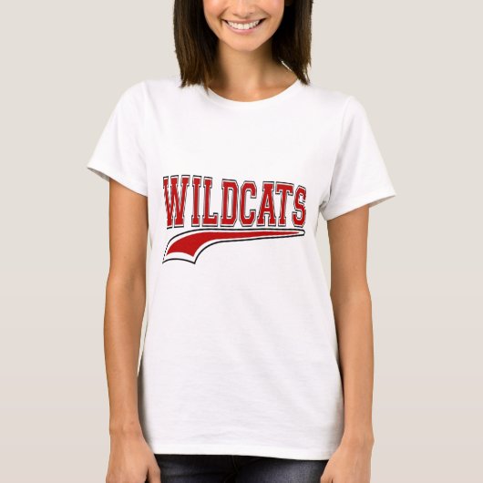 Wildkatzen Mascot (Rot) Shirt (Vorderseite)