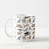 Wildkatzen Muster Kaffeetasse (Links)