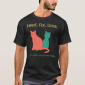 Wildkatzen + Stray Cats + Community Cats Rescue Fe T-Shirt (Vorderseite)