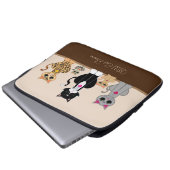 Wildkatzen-Team Laptopschutzhülle (Vorne Knopf)