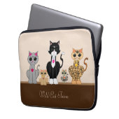 Wildkatzen-Team Laptopschutzhülle (Vorderseite Links)