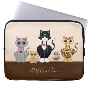 Wildkatzen-Team Laptopschutzhülle