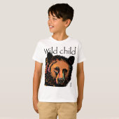 Wildkinder mit Regenbogentieren T-Shirt (Vorne ganz)