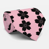 Wildkirschblüte Krawatte (Gerollt)