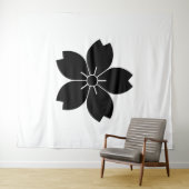 Wildkirschblüte Wandteppich (Beispiel (Horizontal))