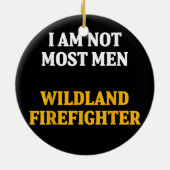 Wildland Feuerwehrmann Feuerwehrmann Keramik Ornament (Hinten)