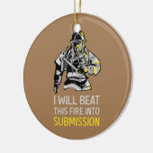 Wildland Feuerwehrmann Smokejumper Fire Eater Keramik Ornament (Links)