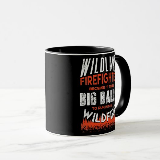 Wildland Firefighter Feuerwehrauto Tasse (VorderseiteRechts)