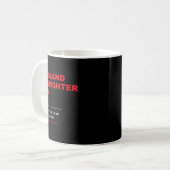 Wildland Firefighter-Mama Definition für Firemen F Kaffeetasse (Vorderseite Links)