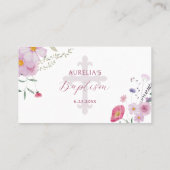 Wildläufer Taufe flache Platzkarte (Rückseite)