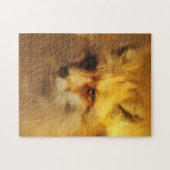 Wildlebender Rotfuchs Puzzle (Horizontal)