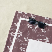 Wildleder-Doodles-Monogramm Strandtuch (Beispiel)