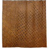 Wildleder mit schönen Mustern, Schlange, Textur, Duschvorhang (Vorderseite)