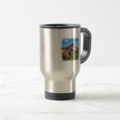 Wildleder-Mustang-Reise-Tasse Reisebecher (VorderseiteRechts)