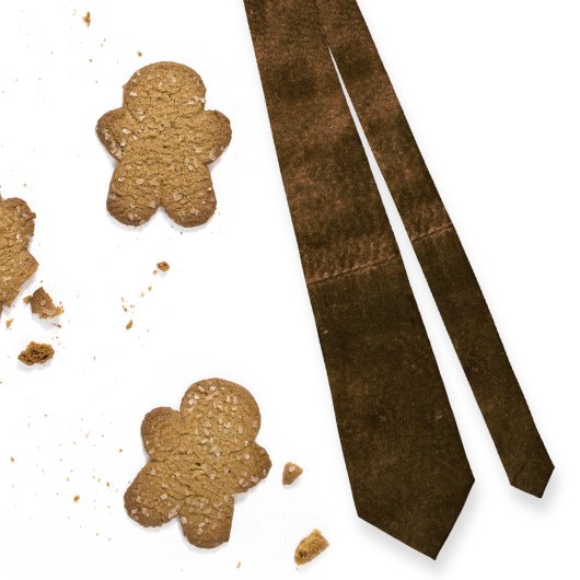 Wildleder-Naht-Look aus Leder ・ doppelseitig Krawatte