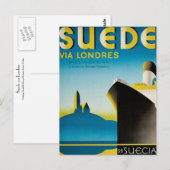 Wildleder via London Postkarte (Vorne/Hinten)