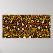 Wildleopard und Tigerhäute Poster (Vorne)