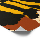 Wildleopard und Tigerhäute Poster (Ecke)