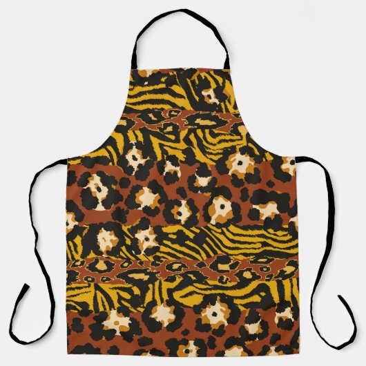 Wildleopard und Tigerhäute Schürze (Vorderseite)