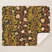 Wildleopard und Tigerhäute Sherpadecke (Vorderseite (Horizontal))