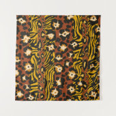 Wildleopard und Tigerhäute Wandteppich (Vorderseite (Horizontal))