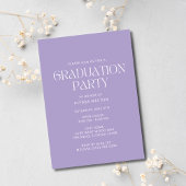 Wildlflower Foto Simple Girl Graduation Party Einladung