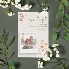 Wildlfower Rustic Outdoor Boho Wedding Save The Date