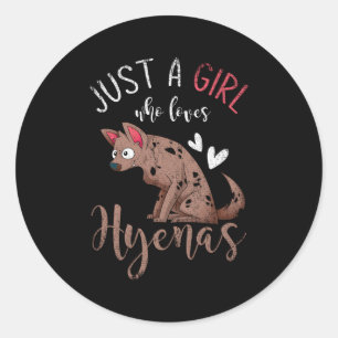 Wildlife Africa Animal Hyena Runder Aufkleber