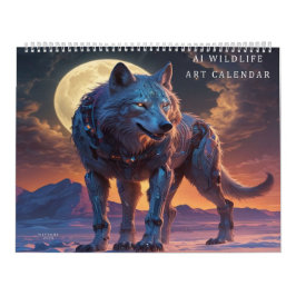 Wildlife AI Digitale Kunst Kalender