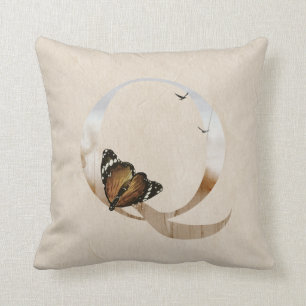 Wildlife Alphabet Letter Q Throw Kissen