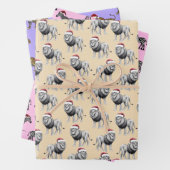 Wildlife Animal Leopard Lion Zebra Weihnachten Geschenkpapier Set (Beispiel)