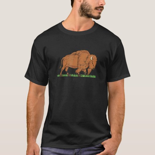 Wildlife Animal Zoo Keeper Bison American Buffalo T-Shirt (Vorderseite)