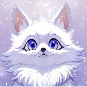 wildlife animals winter to spring :Fox & Rabbit Wandteppich Mit Holzrahmen