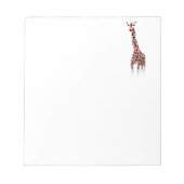 Wildlife Art Giraffe Notizblock (Vorderseite)