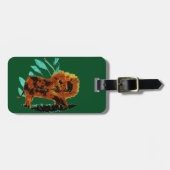 Wildlife Art Jungle Lion Gepäckanhänger (Vorderseite horizontal)