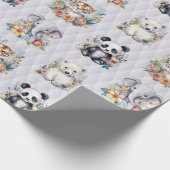 Wildlife Babys Geschenkpapier (Ecke)