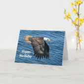 Wildlife Bald Eagle Foto Geburtstag Karte (Gelbe Blume)