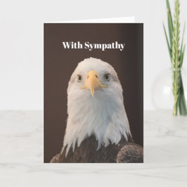 Wildlife Bald Eagle Portrait Foto Beileid Karte