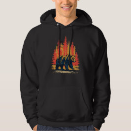 Wildlife Beauty Bear unter den Bäumen Hoodie